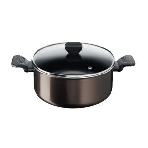 TACHO TEFAL EASY COOK & CLEAN 24CM + TAMPA VIDRO – B5544602