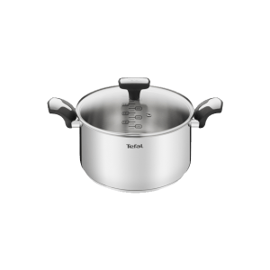 TACHO TEFAL EMOTION INDUÇÃO 24CM + TAMPA VIDRO – E3014604