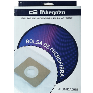 EMBALAGEM DE 4 BOLSAS MICROFIBRA ORBEGOZO P/AP7007