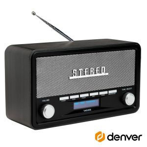 Rádio AM/FM/Bluetooth/ Mp3/Aux Vintage DENVER