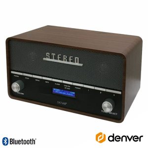 RÁDIO BLUETOOTH AM/FMPPL/AUX/MP3 VINTAGE DENVER